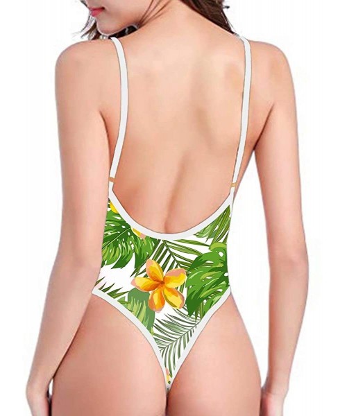 Racing Sexy Swimsuits for Women High Cut One Piece Backless Swimwear Bathing Suit(2 Sizes Smaller Than Standard) - 26 Hawaii ...