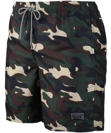 Trunks Men's Summer Beach Swim Trunks with Mesh Lining - Camo - CY18U2QQZKH