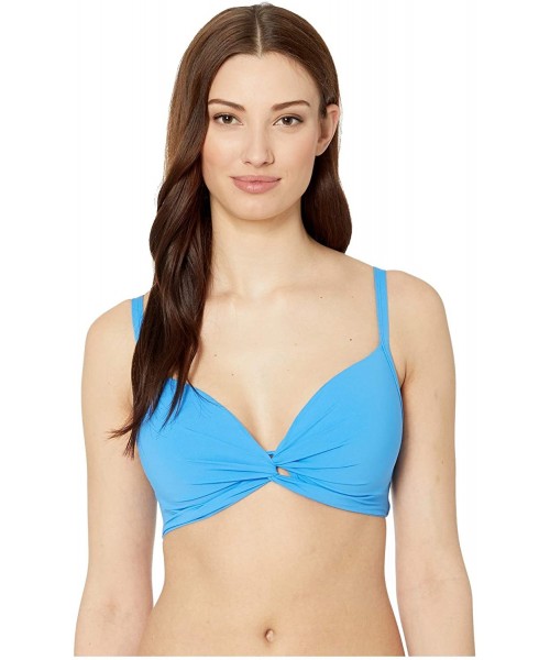 Tops Kore Tops Twist Front Over The Shoulder Bra - Skyline - CI18A5T77X9