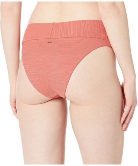 Bottoms Women's Premium Surf Hi Waist Bikini Bottom - Rust - CD18W2QL8DE