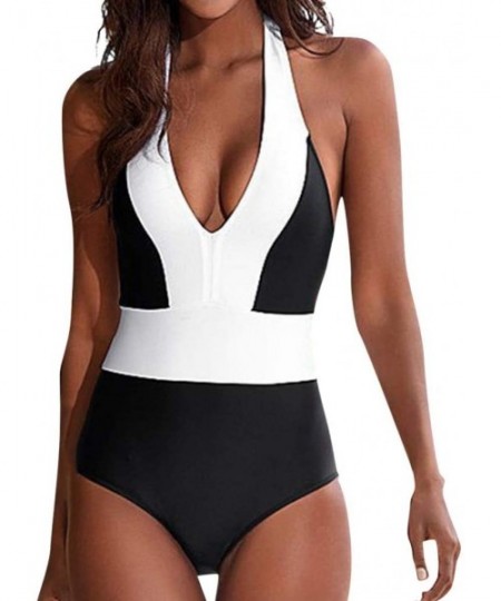 One-Pieces Swimwear for Womens 4th of July Gifts Onsale Women One Piece Swimsuit Push Up Bandage Swimwear Monokini Bathing Su...