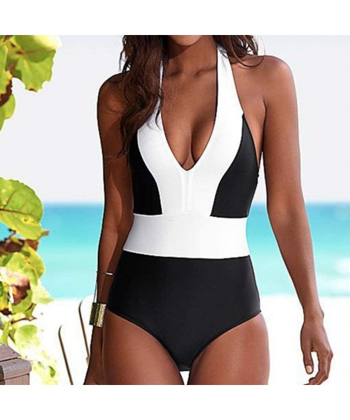 One-Pieces Swimwear for Womens 4th of July Gifts Onsale Women One Piece Swimsuit Push Up Bandage Swimwear Monokini Bathing Su...