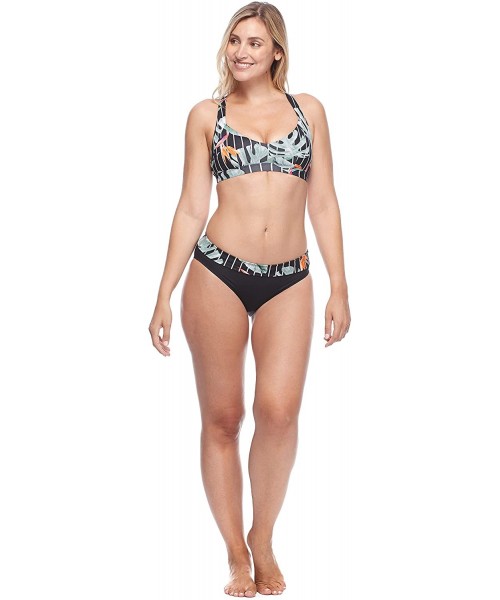 Sets Women's Tobia Wide Band Triangle Bikini Top Swimsuit - Tokelau Floral Print - CF18Z05984N