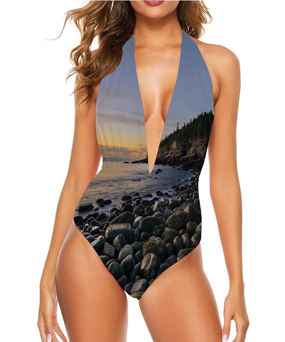 Sets Coast of Maine in Autumn-Womens Bathing Suit Women Bikini S - Color 01 - CP190O46U3X