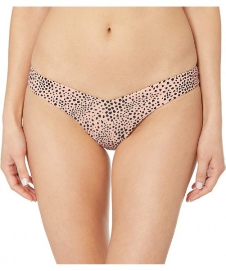 Bottoms Women's V High Cut Pant Bikini Bottom Swimsuit - Safari Spot Rose Sands - CW18W9O8K94