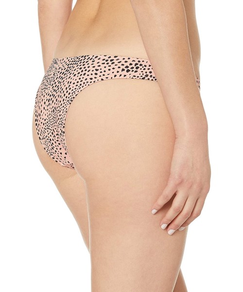 Bottoms Women's V High Cut Pant Bikini Bottom Swimsuit - Safari Spot Rose Sands - CW18W9O8K94