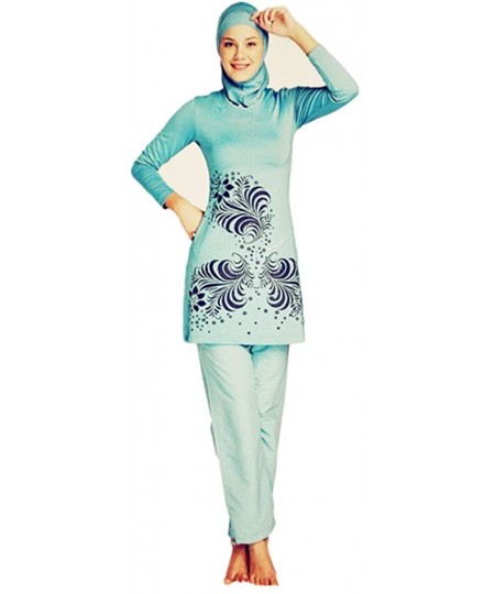 One-Pieces Women Muslim Swimwear Islamic Modest Swimsuit Full Body Beachwear Burkini - S1 - CO18G7WZ433