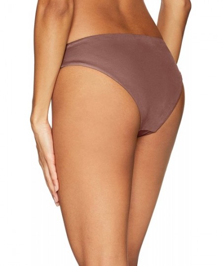 Tankinis Women's Solid Full Bikini Bottoms - Raisin - CL184S4O34X