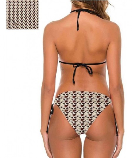 Bottoms Two Piece Swimsuits Floral- Exotic Blooms Foliage Great Fashion Piece - Multi 03-two-piece Swimsuit - CK19E720278