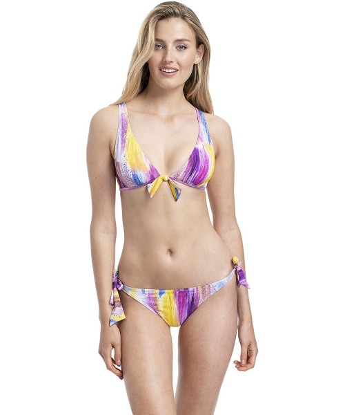 Bottoms Women's Mid-Rise Side-Ties Bikini Bottom - Multi - CN18TQG2W8U