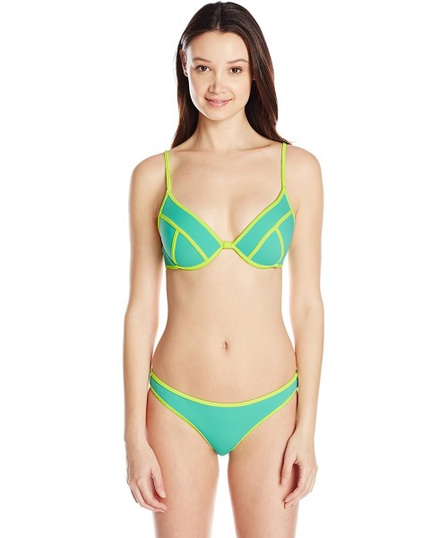 Tankinis Women's Forecast Fiji Low Rise Cheeky Bikini Bottom - Lagoon - CA128KXWF2V