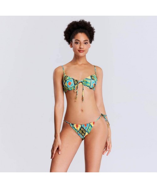 Sets Swimsuits for Women High Waisted Bikini Sexy Two Piece Bathing Suits Tummy Control Swimwear - 9089green - CO19CL5ZEQ9