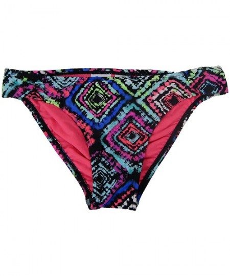 Bottoms Juniors Geo-Print Hipster Bikini Bottom (Large- Multi) - CQ17YXI8AQM