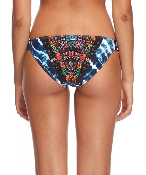 Tankinis Women's Low Rider Mid Rise Bikini Bottom Swimsuit - Athena Navy Print - CF18ICAOXTT