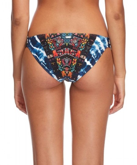 Tankinis Women's Low Rider Mid Rise Bikini Bottom Swimsuit - Athena Navy Print - CF18ICAOXTT