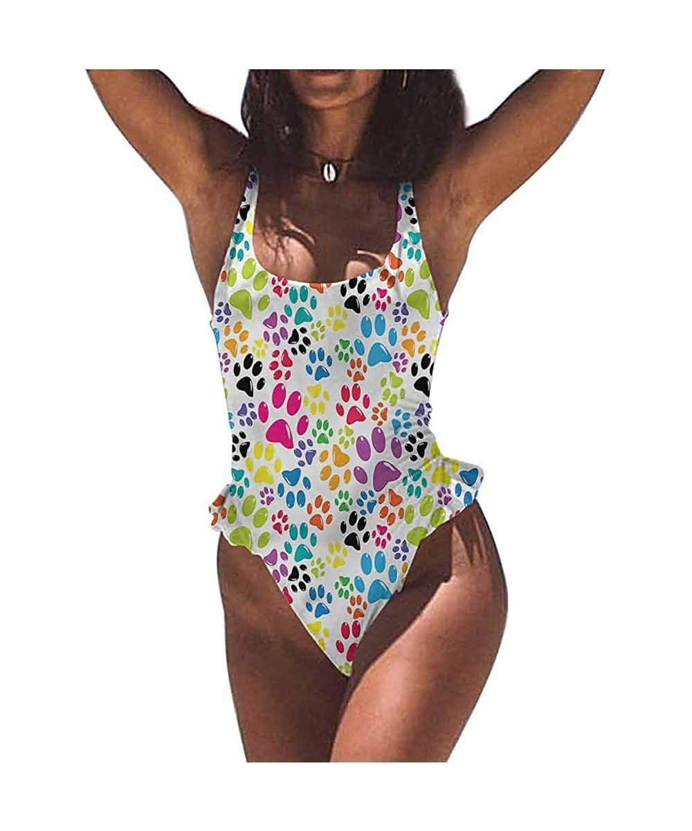 Bottoms Cute Suit Dog- Butterfly Dog Labrador You Will Receive Many Compliments - Multi 03-one-piece Swimsuit - C319E735H9L