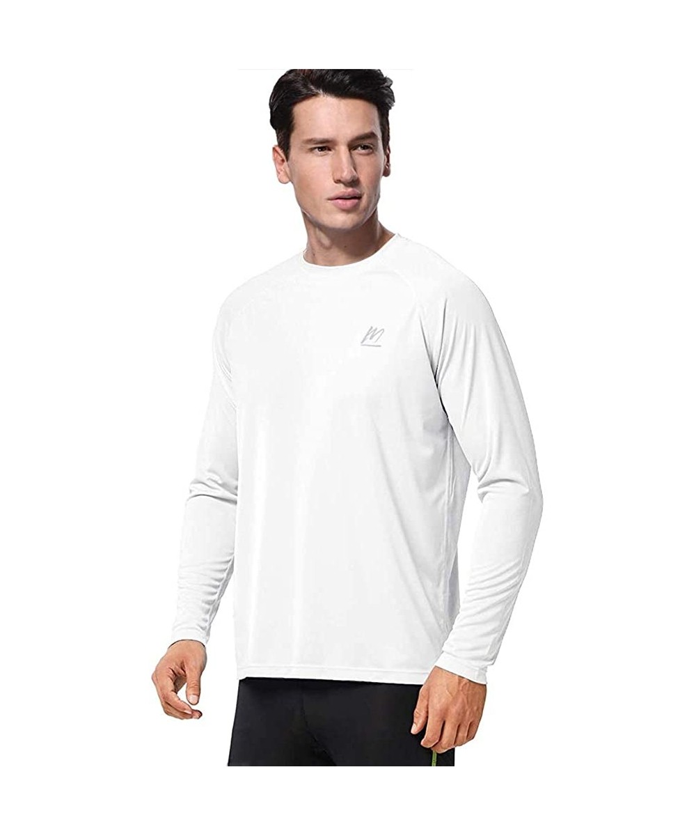 Rash Guards Men's UPF 50+ Sun Protection Long Sleeve Shirts- Quick Dry UV Swim T Shirt Rash Guard Athletic Top for Workout Ru...