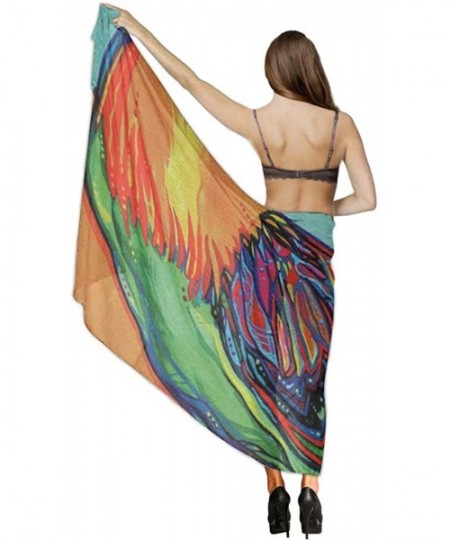 Cover-Ups Women Fashion Shawl Wrap Summer Vacation Beach Towels Swimsuit Cover Up - Art Rooster Cock - CQ190HK3KY7