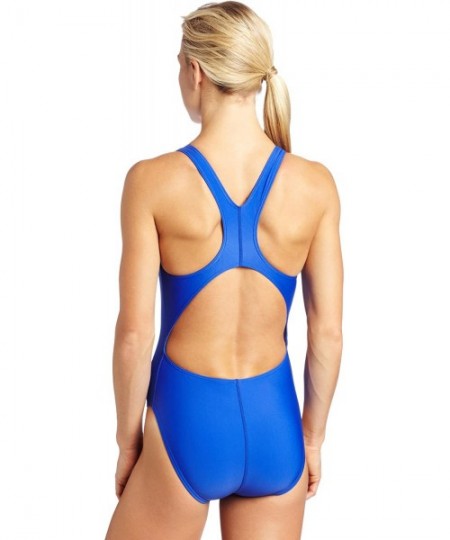 Racing Sport Women's Solid Maxback Swim Suit - Royal Ii - CE111OZQ07T