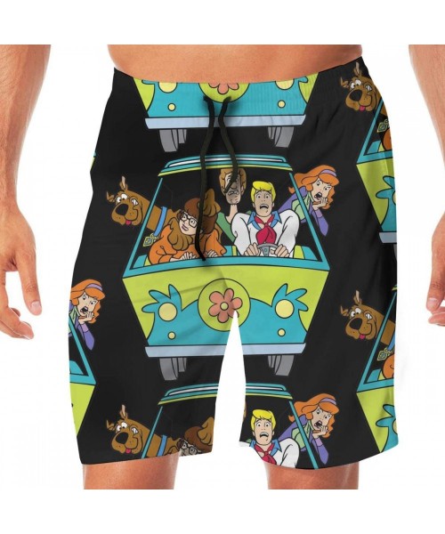 Board Shorts Scooby Doo Mens Summer Swim Trunks Quick Dry Funny Beach Board Shorts Casual Pants Printing - CF19DIIAEW6