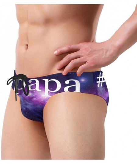 Briefs Papa Emeritus III Men's Solid Contour Swim Briefs Sexy Drawstring Bikini Sport Swimsuit - Papa Emeritus Iii 1 - C719E7...