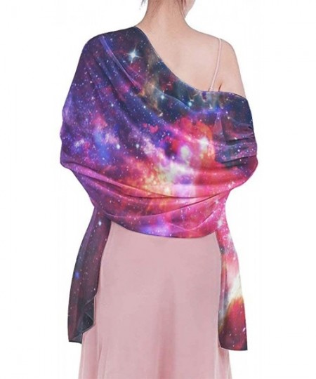 Cover-Ups Women Fashion Shawl Wrap Summer Vacation Beach Towels Swimsuit Cover Up - Space Galaxy - CV190TSC3GW