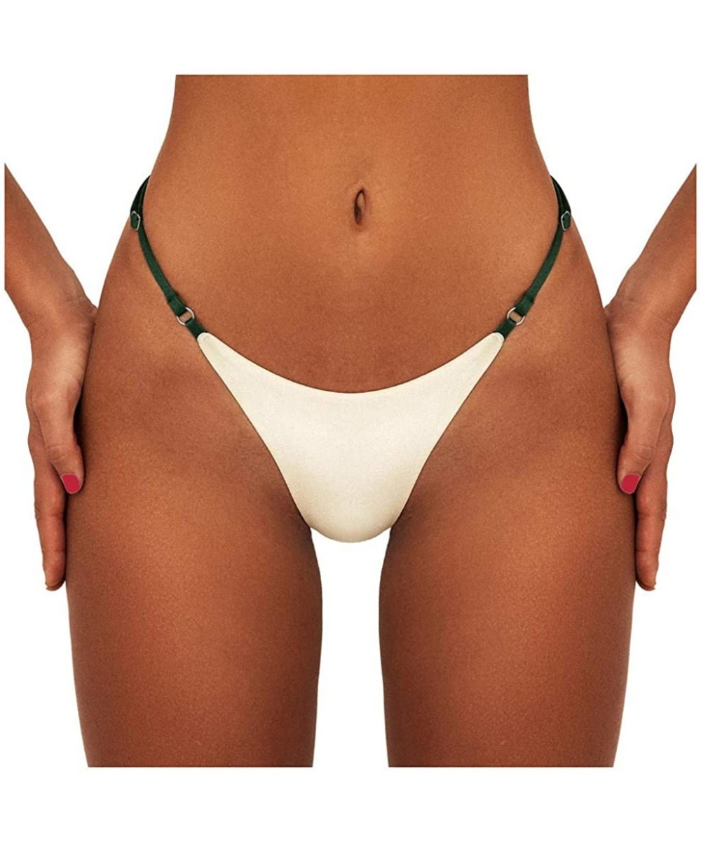 Bottoms One Piece Swimsuit Thong Women Sexy Bottoms Bikini Swimwear Thong V Swim Trunks - Z05 - CR19DW4H6E2