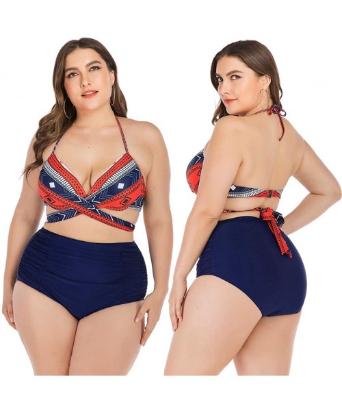 Sets 2020 Latest 36 Models Women's Plus Size Swimsuit Two Pieces Sexy Bikini Bathing Suit Swimwear Set - Lmyy-anh-6658 - C019...