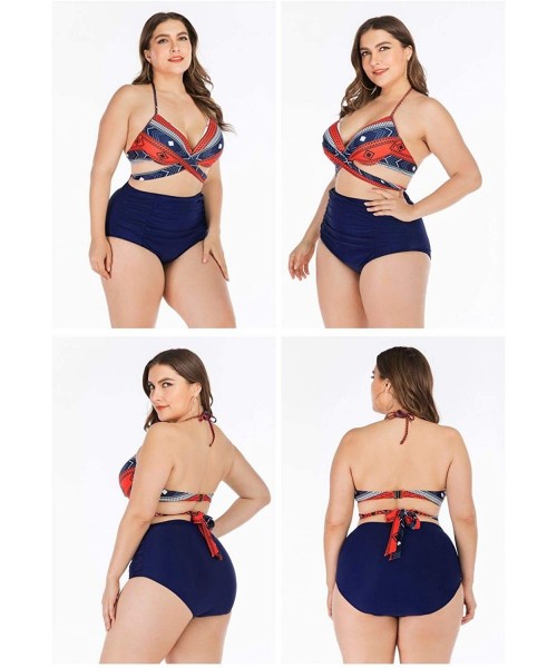 Sets 2020 Latest 36 Models Women's Plus Size Swimsuit Two Pieces Sexy Bikini Bathing Suit Swimwear Set - Lmyy-anh-6658 - C019...