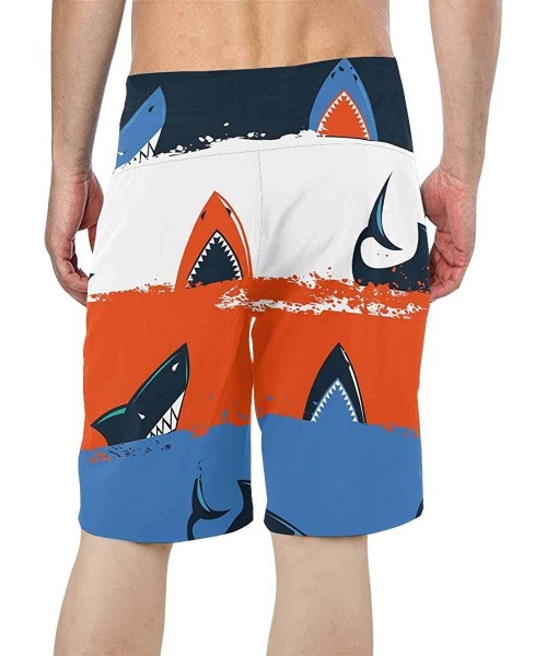 Board Shorts Men's Printed Board Shorts Loose Fit Quick Dry No Mesh Lining - Design 10 - C318R67TNKM