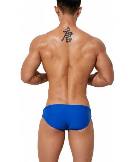 Briefs Mens Low Rise Brief Bikini Swimwear - 00901 Blue - CI199C77H9Y