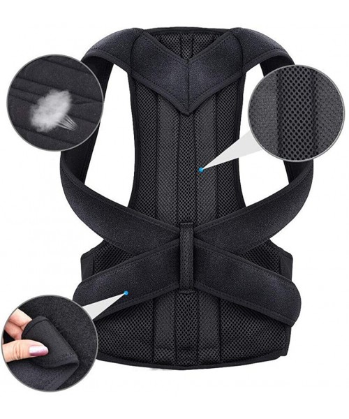 Board Shorts 2020 Posture Corrector Strap Back for Area Bad Posture Slouching Hunching Shoulder - Black - CL1953I5074