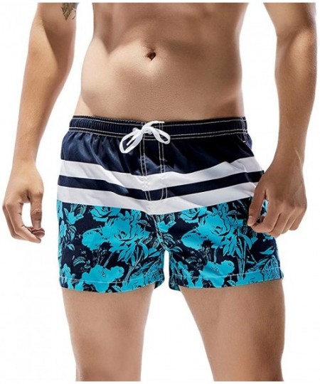 Trunks Mens Swim Trunks Quick Dry Shorts Beach Surfing Running Swimwear Bathing Suits Knickers Leggings - Gray - CC18O95KOCW