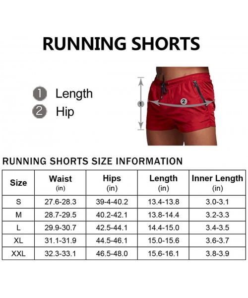 Trunks Men's Swim Trunks Quick Dry Swimwear Shorts with Mesh Lining and Zipper Pockets for Running - Wine Red - CN1986Y780W