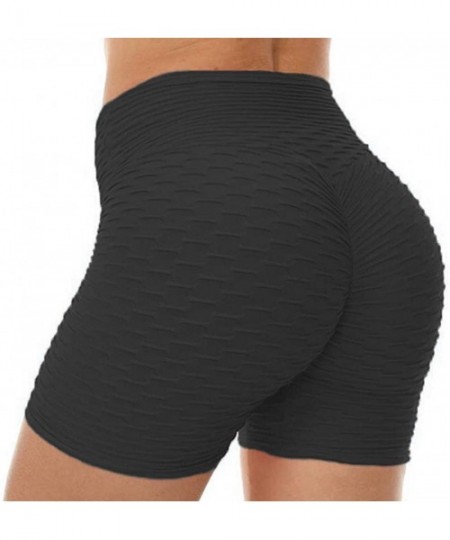 Cover-Ups Yoga Shorts for Women High Waist-Seamless Yoga Shorts Athletic Ruched Butt Lifting Booty Short Sexy Push Up Hot Pan...