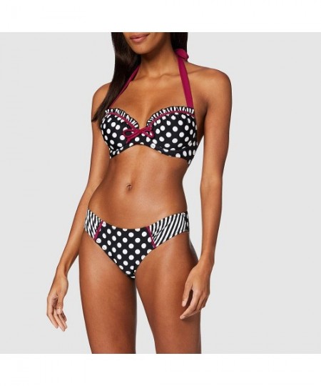 Tankinis Sea Breeze Spot Bikini Bottom - Black / White - CQ18AIHE5HL