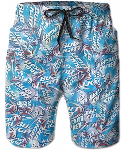 Board Shorts Bud Light Beach Board Short Mens Swim Trunks Quick Dry Board Shorts Elastic Waist Swimwear Bathing Suit - Budlig...