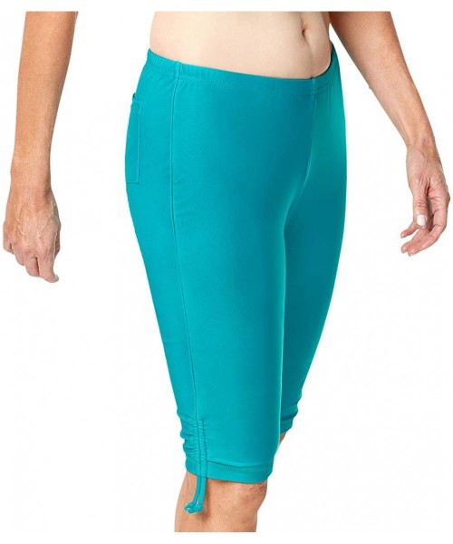 Tankinis UPF 50+ Women's Classic Swim Jammerz - Teal - CJ11QW3GFDR