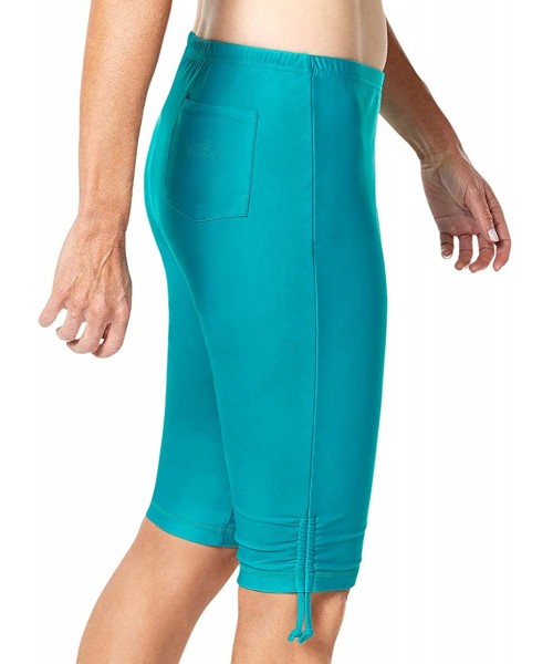 Tankinis UPF 50+ Women's Classic Swim Jammerz - Teal - CJ11QW3GFDR