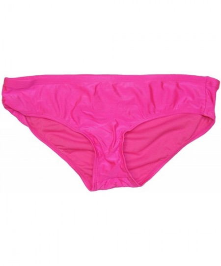 Tankinis Womens Ruched Kaiya Bikini Swim Bottom - Pink - CJ11XY0GPY5