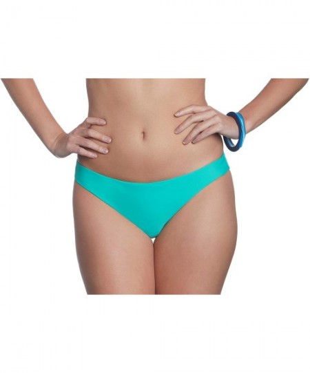 Tankinis Solid Brazilian Bikini Swim Bottom - Green - CN195CXY2M5