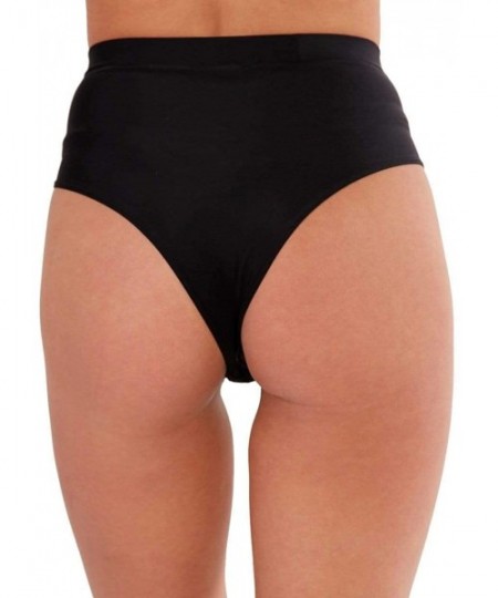 Tankinis Women's High Waisted Rave Booty Shorts Bottoms - Girl Power Tribal Reflective - C41953ZODA4