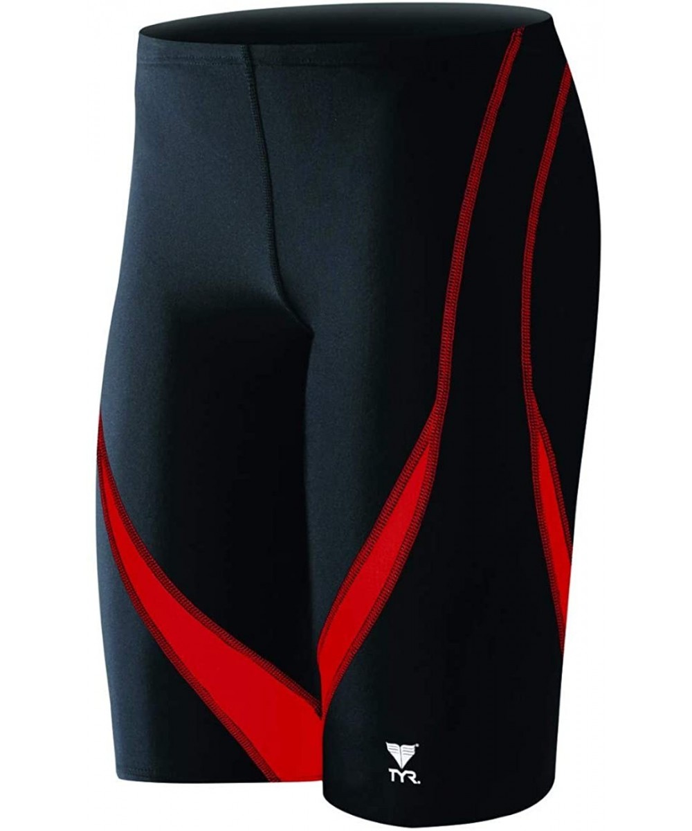 Racing Alliance Splice Jammer Swimsuit - Black/Red - CZ111CVKR5V