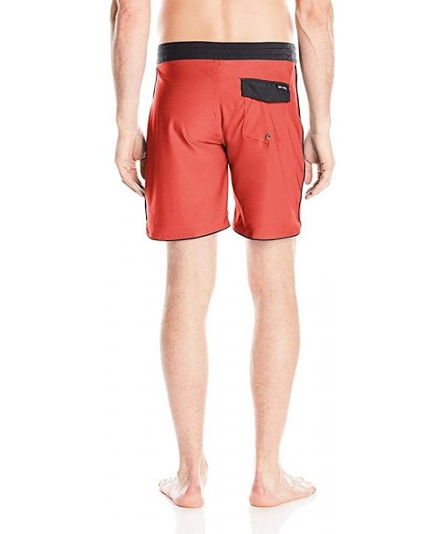 Board Shorts Men's Shipwreck Board Shorts - Red - C112NZ9Z092