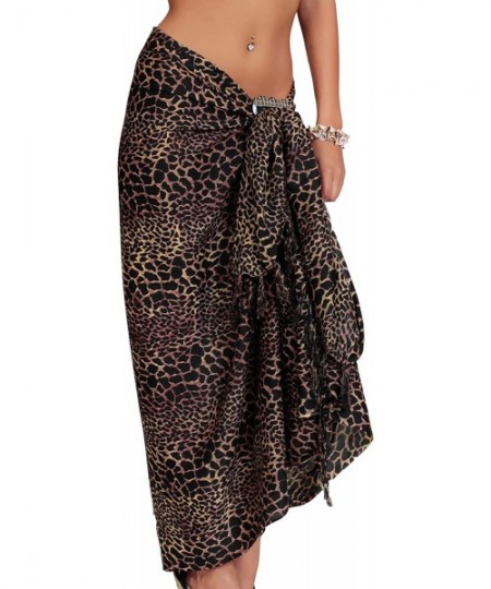 Cover-Ups Womens Animal Print Swimsuit Cover-Up Sarong - Style 9 - CZ112BPM683