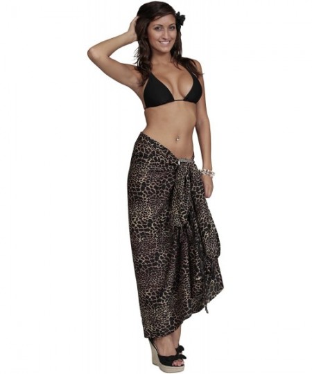 Cover-Ups Womens Animal Print Swimsuit Cover-Up Sarong - Style 9 - CZ112BPM683