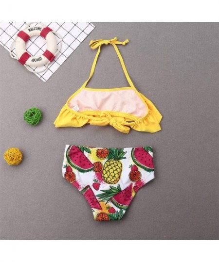 Sets Family Matching Swimsuits Mother Girl Swimwear High Waist Floral Two-Pieces Bikini Set Father Boy Swim Trunks Bathing Su...