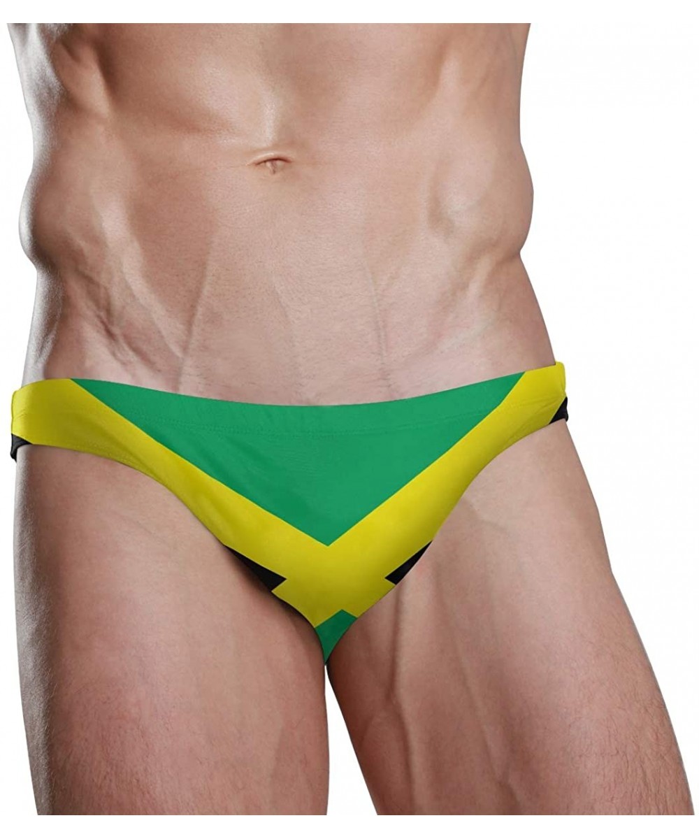 Briefs Sexy Swim Brief Bikini National Flag Beach Athletic Swimwear Briefs Sports - Jamaica Flag - C018T4UWYNS