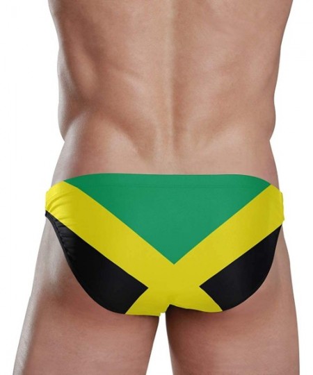 Briefs Sexy Swim Brief Bikini National Flag Beach Athletic Swimwear Briefs Sports - Jamaica Flag - C018T4UWYNS