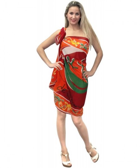 Cover-Ups Women's Sarong Swimwear Cover-Up Wrap Tie Skirt Plus Size Full Long J - Multicolor_t597 - CQ110GKPPAF